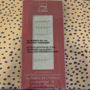 Avon FMG Glimmer Gel Nail Stickers - White and Gold